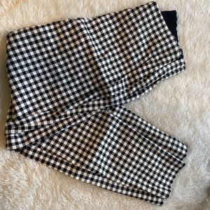 High waisted checkered dress pants